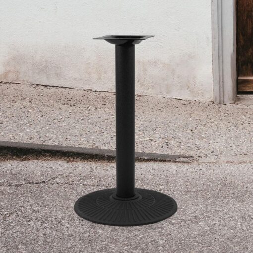 910 Series Black 17" Cast Iron Table Base