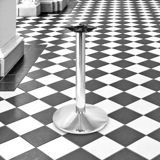 17" 300 Series Polished Chrome Table Base