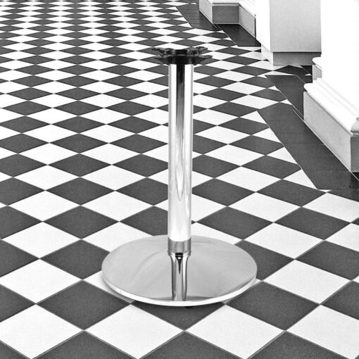 20" 300 Series Polished Chrome Table Base