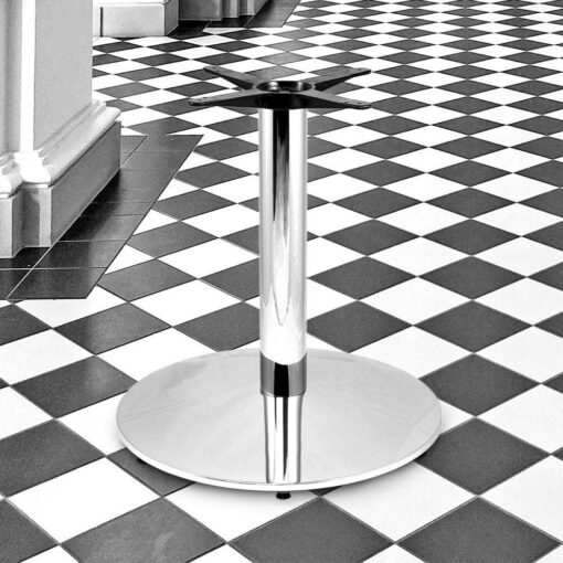 28" 300 Series Polished Chrome Table Base