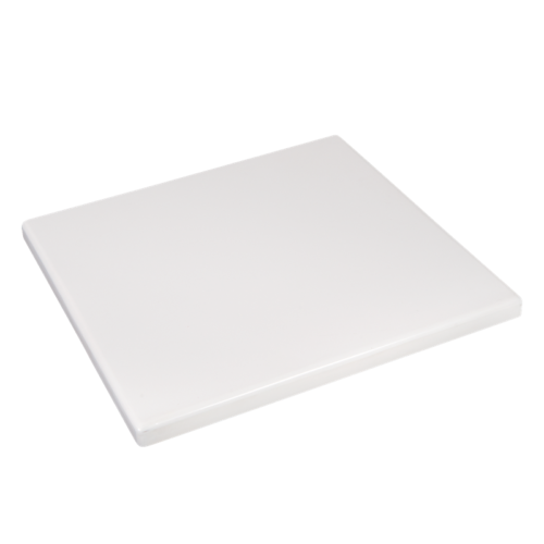 Square White Resin Outdoor Table Top