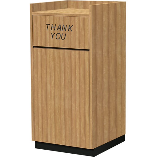 Planked Deluxe Pear Waste Receptacle #C8540