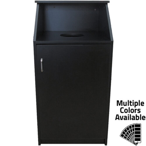 Black Waste Receptacle #M8510