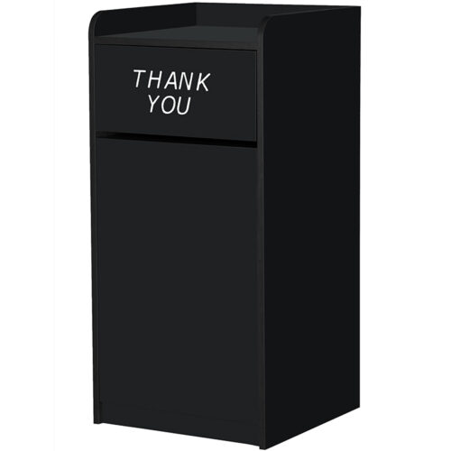 Black Waste Receptacle #M8520