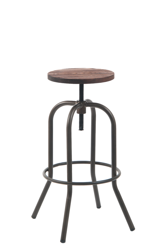 Adjustable Elmwood Barstool (ER)